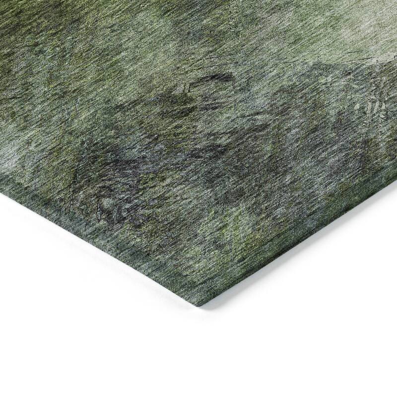 Machine Washable Indoor/ Outdoor Chantille Abstract Watercolor Rug