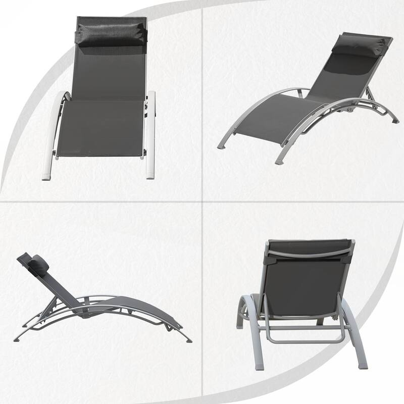 Pool Lounge Chairs Set of 2