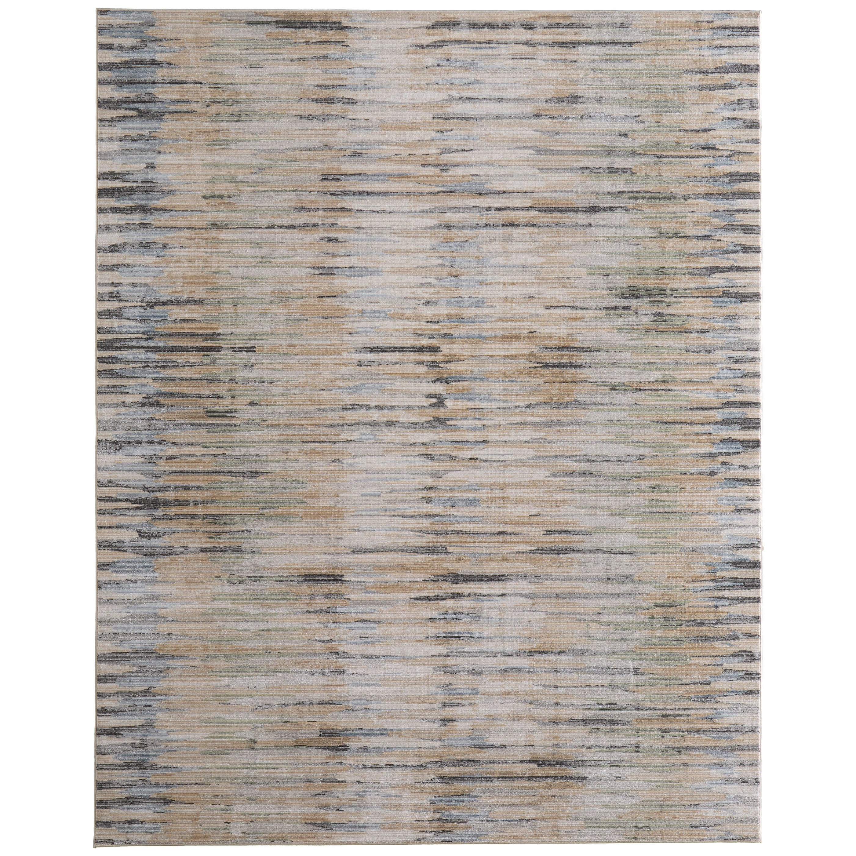 Grand Bazaar Boswell Machine Made Stripes Modern Area Rug