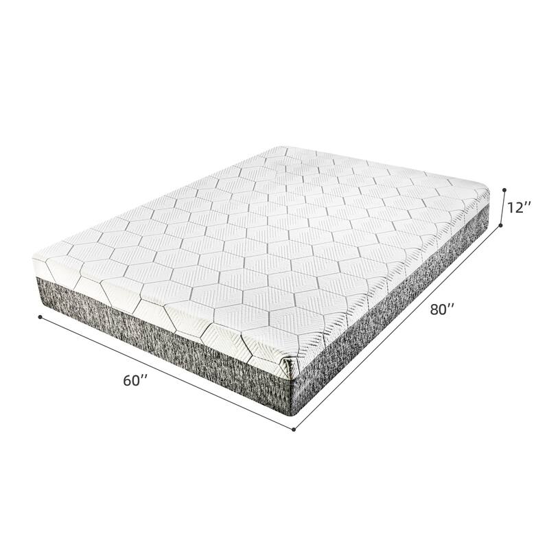 GDFStudio Ronan 12 Inch Queen Mattress with Ultra-Breathable and Sterilizing