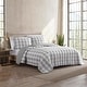 preview thumbnail 2 of 8, Eddie Bauer Lakehouse Cotton Reversible Grey Quilt Set