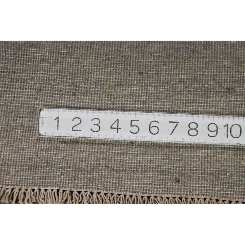 Hand Knotted Oriental 100% Wool Carpet Modern Modern Beige & Ivories Gabbeh Area Rug - 5' 9'' X 3' 8''
