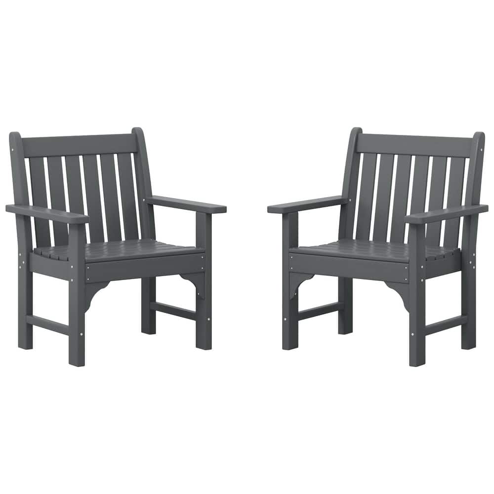 Laguna Outdoor Dining Poly Garden Arm Chair (Set of 2)