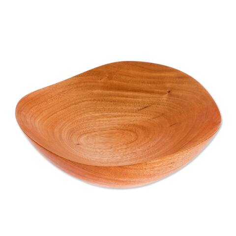 Novica Handmade Moments With Family Mahogany Wood Serving Bowl