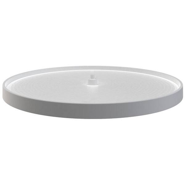 slide 2 of 5, Rev-A-Shelf Lazy Daisy Polymer 32 Inch Full Circle Single Lazy Susan White