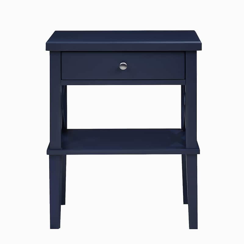 Nightstand with 1-drawer and 1-Shelf