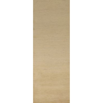 Contemporary Gabbeh Runner Rug Hand-Knotted Wool Carpet - 2'8"x 9'6"