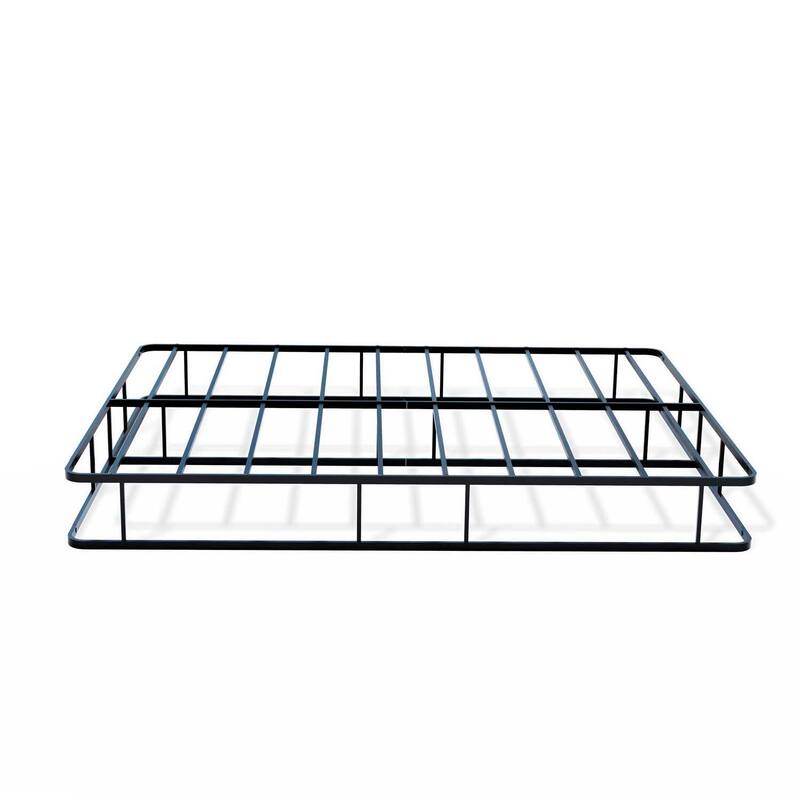 Queen Bed Frame - Metal Platform Bed with Headboard & Footboard - Black Finish