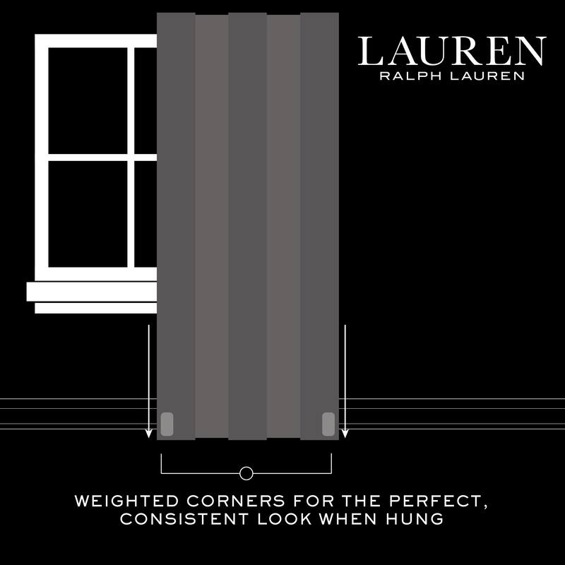 Lauren Ralph Lauren Jenkins Back Tab/Rod Pocket Light Filtering Curtain Panel