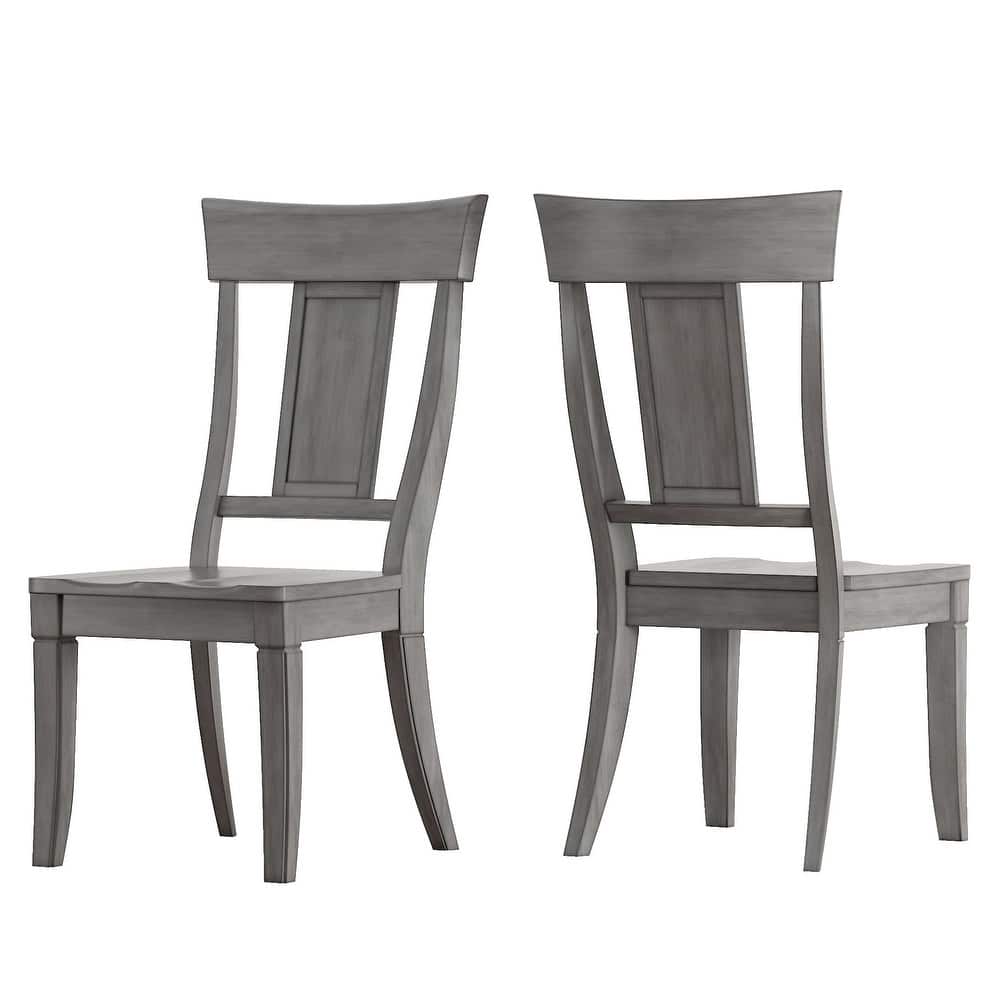 Eleanor Black Farmhouse Trestle Base Panel Back 6-piece Dining Set by iNSPIRE Q Classic