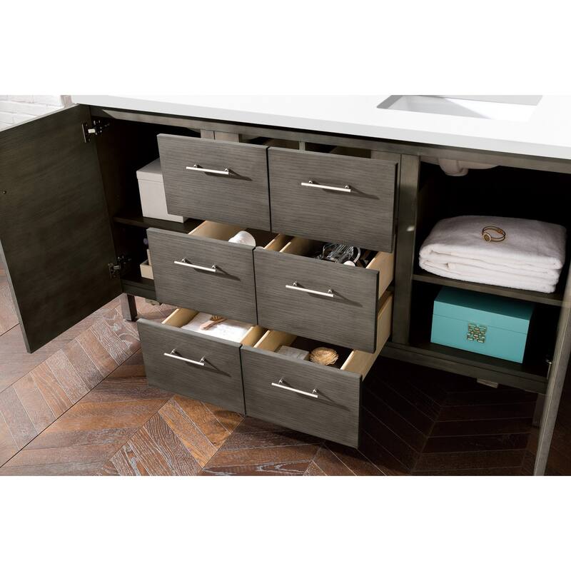 James Martin Vanities 850-V60D-3WZ Metropolitan 60" Free Standing
