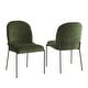 preview thumbnail 19 of 31, Christopher Knight Home - Marden Modern Upholstered Dining Chair Set with Curved High Back - Set of 2