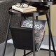 preview thumbnail 3 of 2, Leestra Modern Matte Black 20-inch Steel 2-Piece Nesting Tables Set by Furniture of America