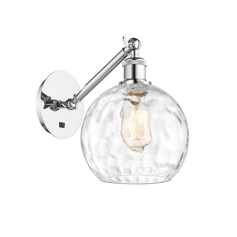 Innovations Lighting 317-1W-14-8 Athens Sconce Athens 14" Tall Wall - Polished Chrome / Clear Water Glass