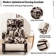 preview thumbnail 151 of 171, HOMYKA 28" Wide Rocking Chair for Nursery with Solid Wood Leg