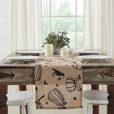 Raven Harvest Burlap Jute Runner 12x36