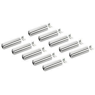 10-Pack Whistle Zipper Pulls - Black & Orange Paracord Ends For Survival Gear