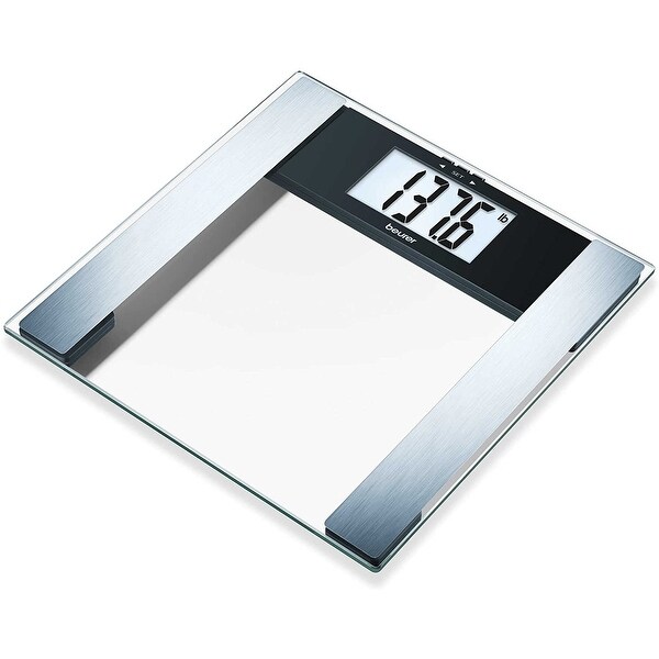Beurer Glass Body Analysis Scale Measures Weight, Fat, Water and