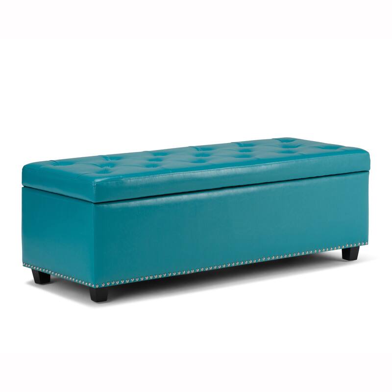 WYNDENHALL Springfield 48 inch Wide Rectangle Storage Ottoman