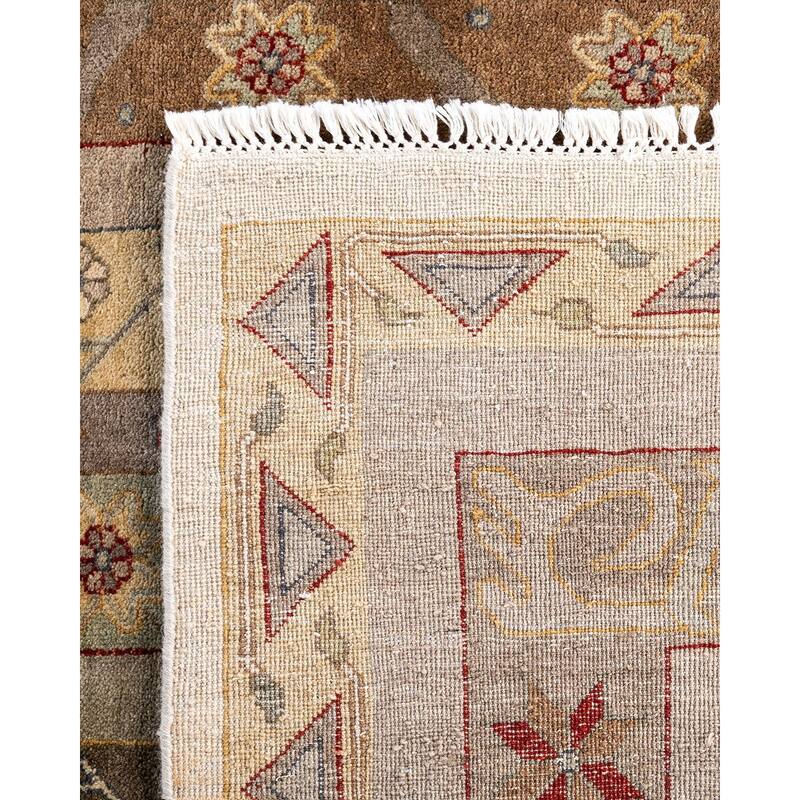 Ikat One-of-a-Kind Hand-Knotted Area Rug - Beige, 8' 1" x 10' 4" - 8' 1" x 10' 4"