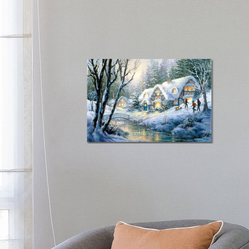 iCanvas "Winter Frolic" by Nicky Boehme Canvas Print - 18x26x1.5