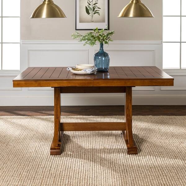 The Gray Barn Mustang Rounds Farmhouse Chic Antique Brown Wood Dining