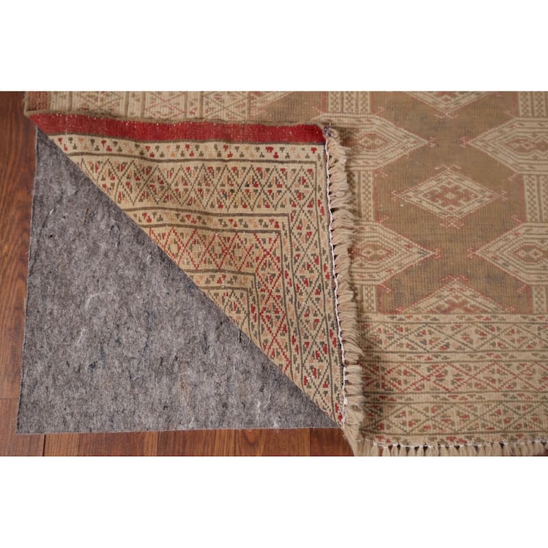 Bakhtiari Persian Antique Accent Rug Handmade Wool Carpet - 4'1" x 5'4"
