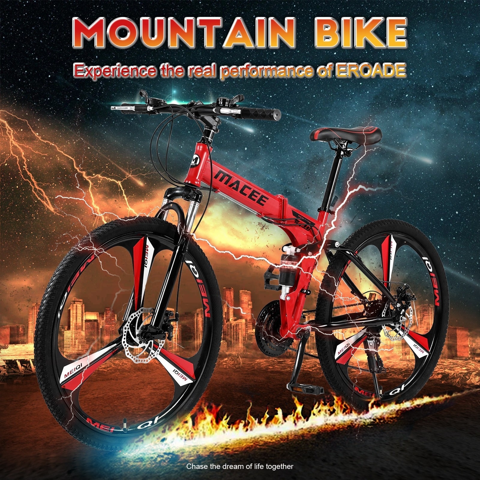 Macce 26 best sale folding mountain bike