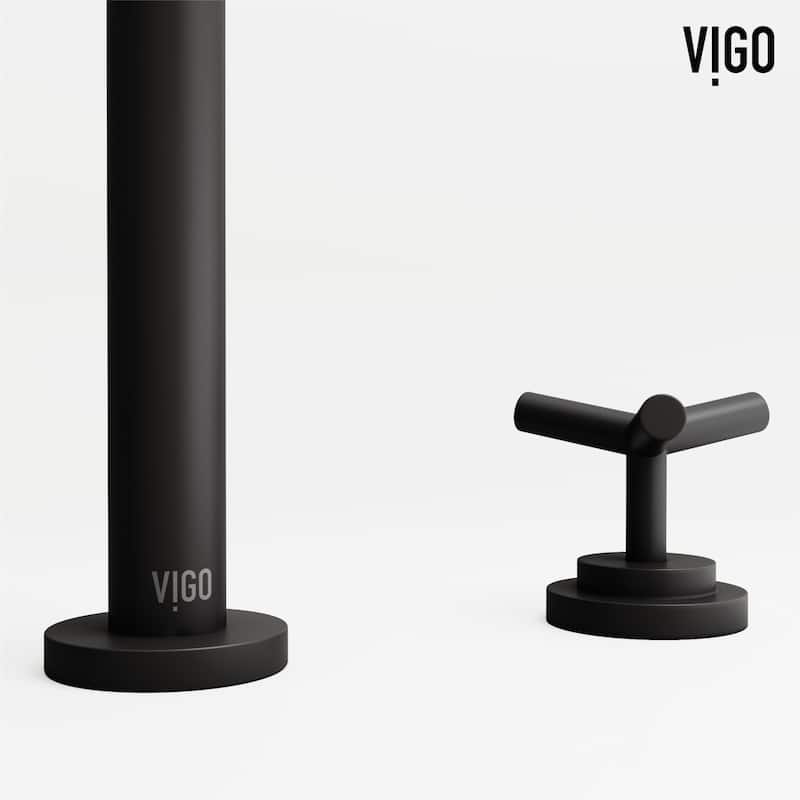 VIGO Jewel 9" H 2-Handle Widespread Bathroom Faucet