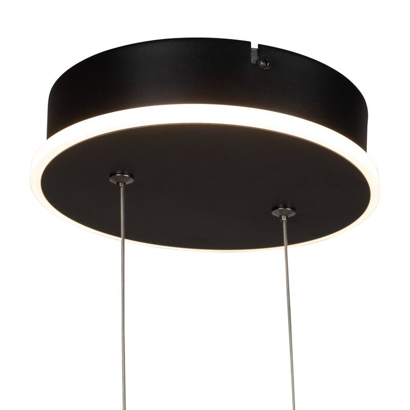 Silicon Valley Collection Integrated LED Chandelier, Black