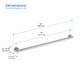 preview thumbnail 18 of 38, 36-Inch Stainless Steel Bathroom Safety Grab Bar