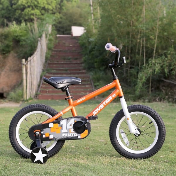 Vélo Joystar Berry 4-7 Ans JOYSTAR Berry Vélo Enfant 14 Pour Garçons Et Filles De 3 à 5 Ans, Vélo Garçon De 14 Pouces Avec Stabilisateurs, Blanc Vélo Garçon Fille Cadre Acier