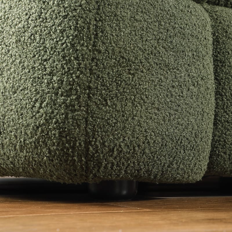 35.83" Deepth Marshmallow Boucle Sofa for Living Room