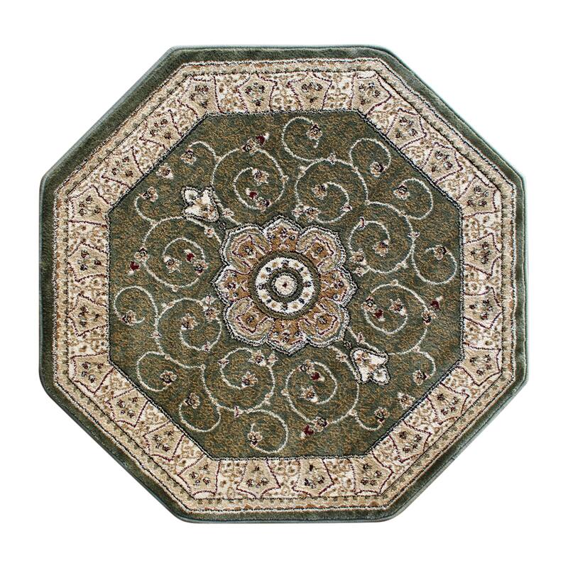Medallion Motif Traditional Persian Style Olefin Area Rug