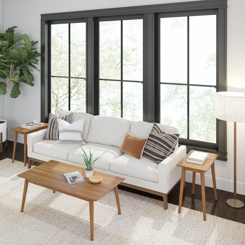 Plank and Beam Mid-Century Rectangular Coffee Table - 48"