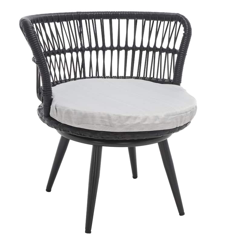 SAFAVIEH Outdoor Gertraute 3-Piece Lounge Set - 20Wx20Dx19H