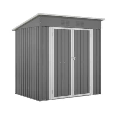 6'x4' Outdoor Metal Storage Shed Lockable