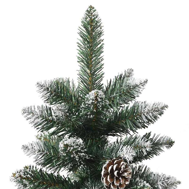 vidaXL Artificial Christmas Tree White 59.1" PVC