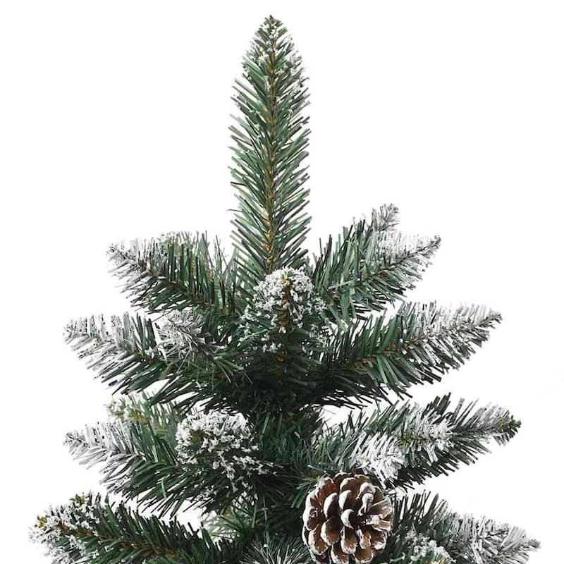 vidaXL Artificial Christmas Tree with 300 LEDs Green 86 x 86 x 210 cm - 82.7
