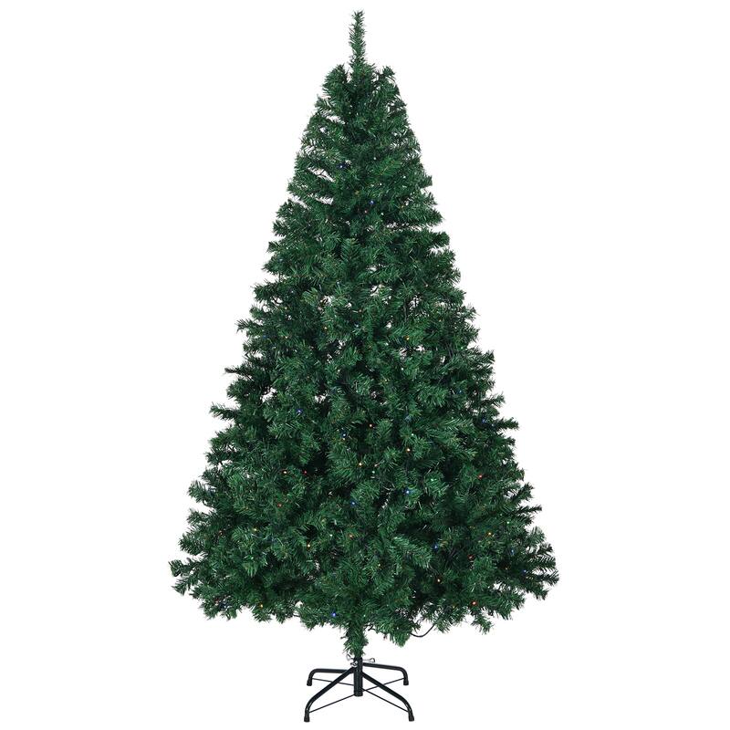 6 FT Artificial Christmas Tree with 1000 PVC Branch Tips and 350 LED Lights Remote Control - 6 Feet