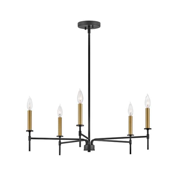 slide 2 of 3, Lark Hux Chandelier - 28"