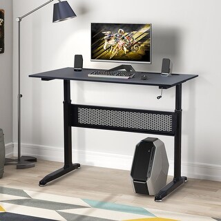 Computer Bath Desk Modern Adjustable Height Office Computer Desk - Bed Bath & Beyond ...