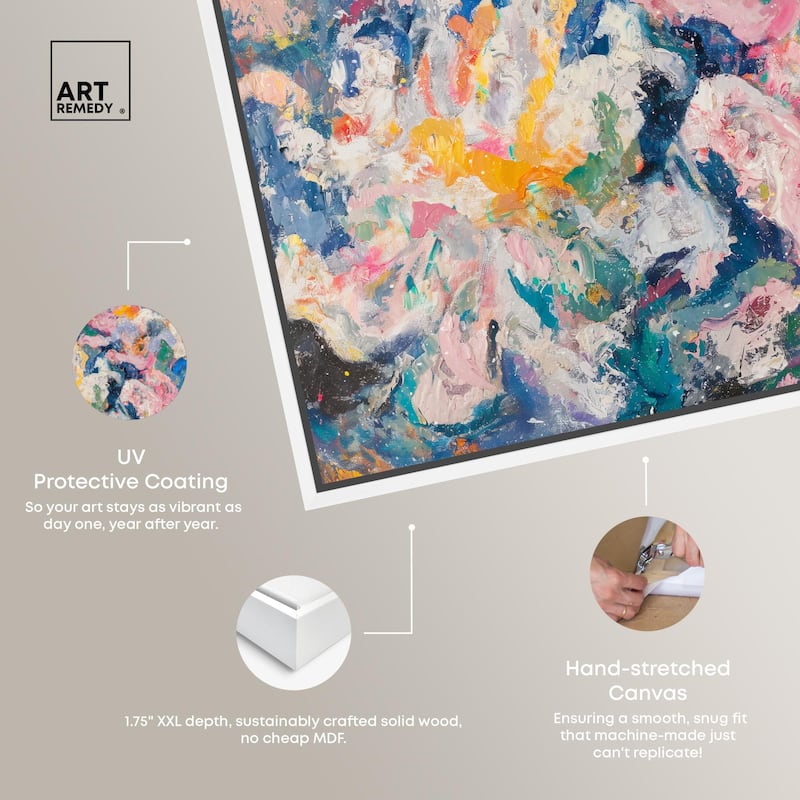 Pastel Riot II Canvas by Art Remedy