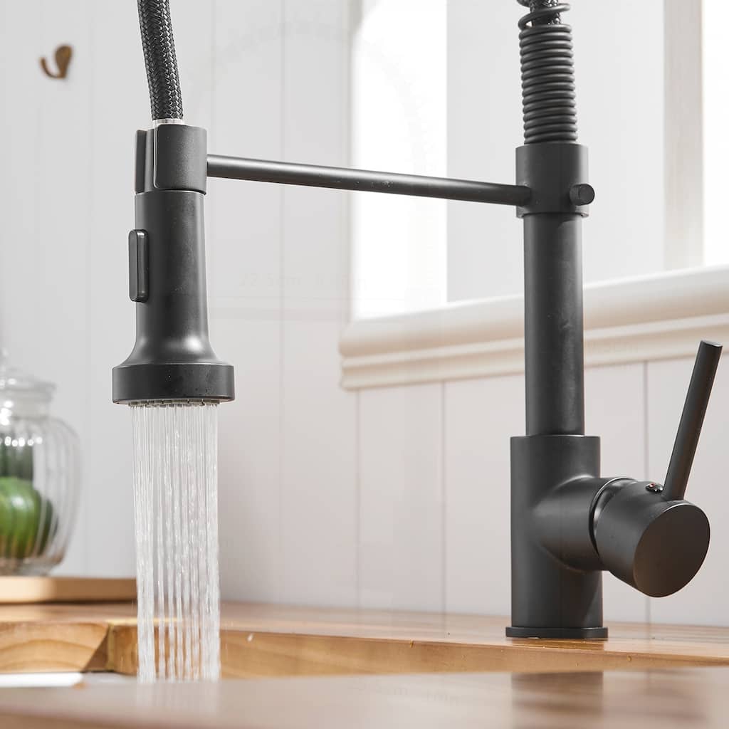 Commercial Kitchen Faucet with Pull Down Sprayer
