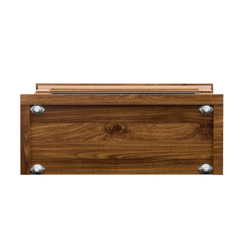28" Fireplace TV Stand with Easy-Glide Caster Wheels and 11 Temperature Settings for Living Room