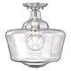 preview thumbnail 3 of 6, Westinghouse Lighting Scholar 9-Inch, One-Light Indoor Semi-Flush Mount Ceiling Fixture