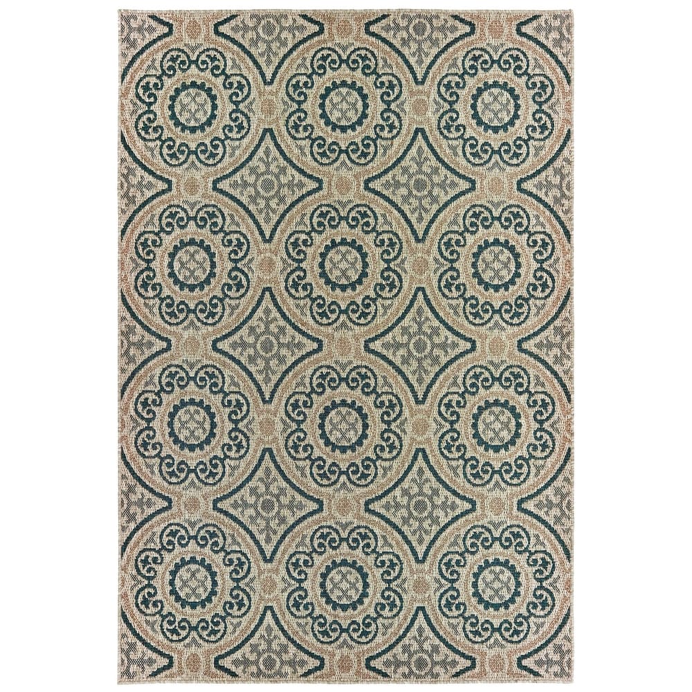 Vista Home Higgins Panel Medallion Indoor/ Outdoor Area Rug by Havenside Home