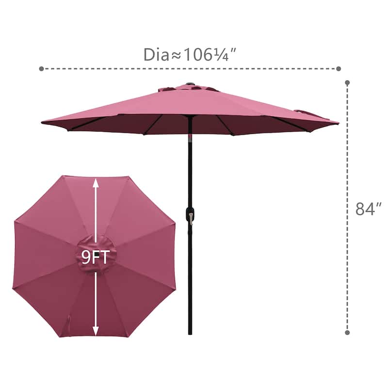 Maypex 9-foot Crank and Tilt Market Umbrella