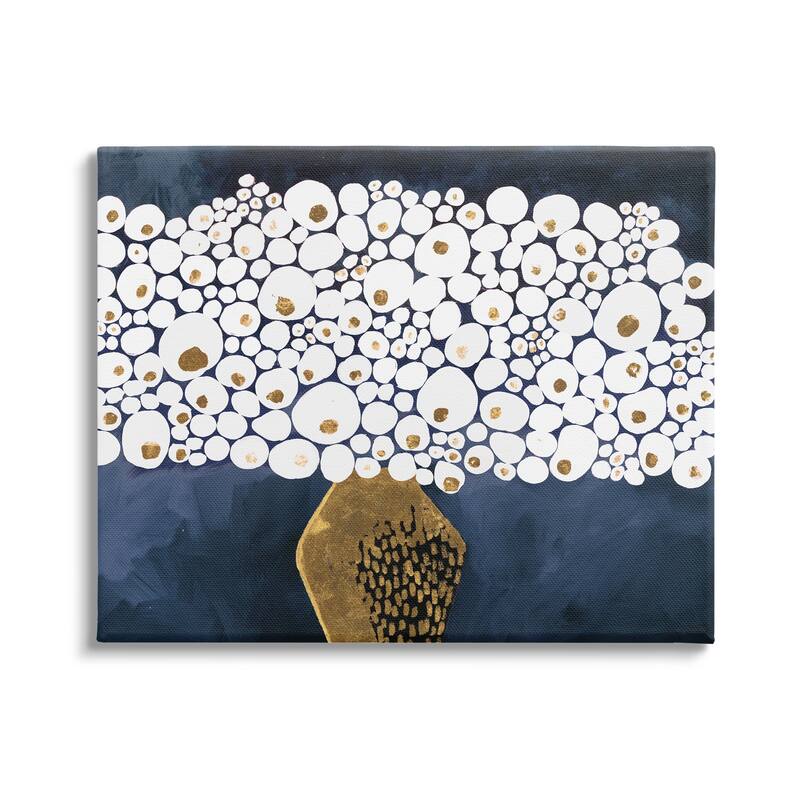 Stupell Modern Circle Shape Bouquet Stretched Canvas Wall Art, Design by Ruth Fromstein - 48 x 36