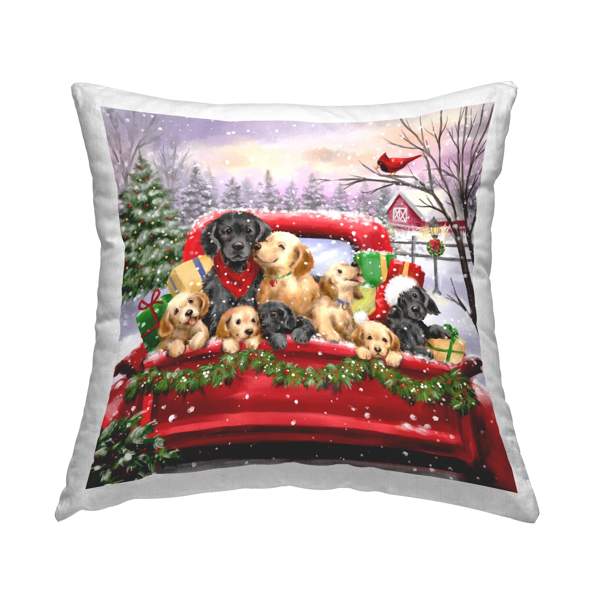 Red Christmas Throw Pillows Bed Bath Beyond
